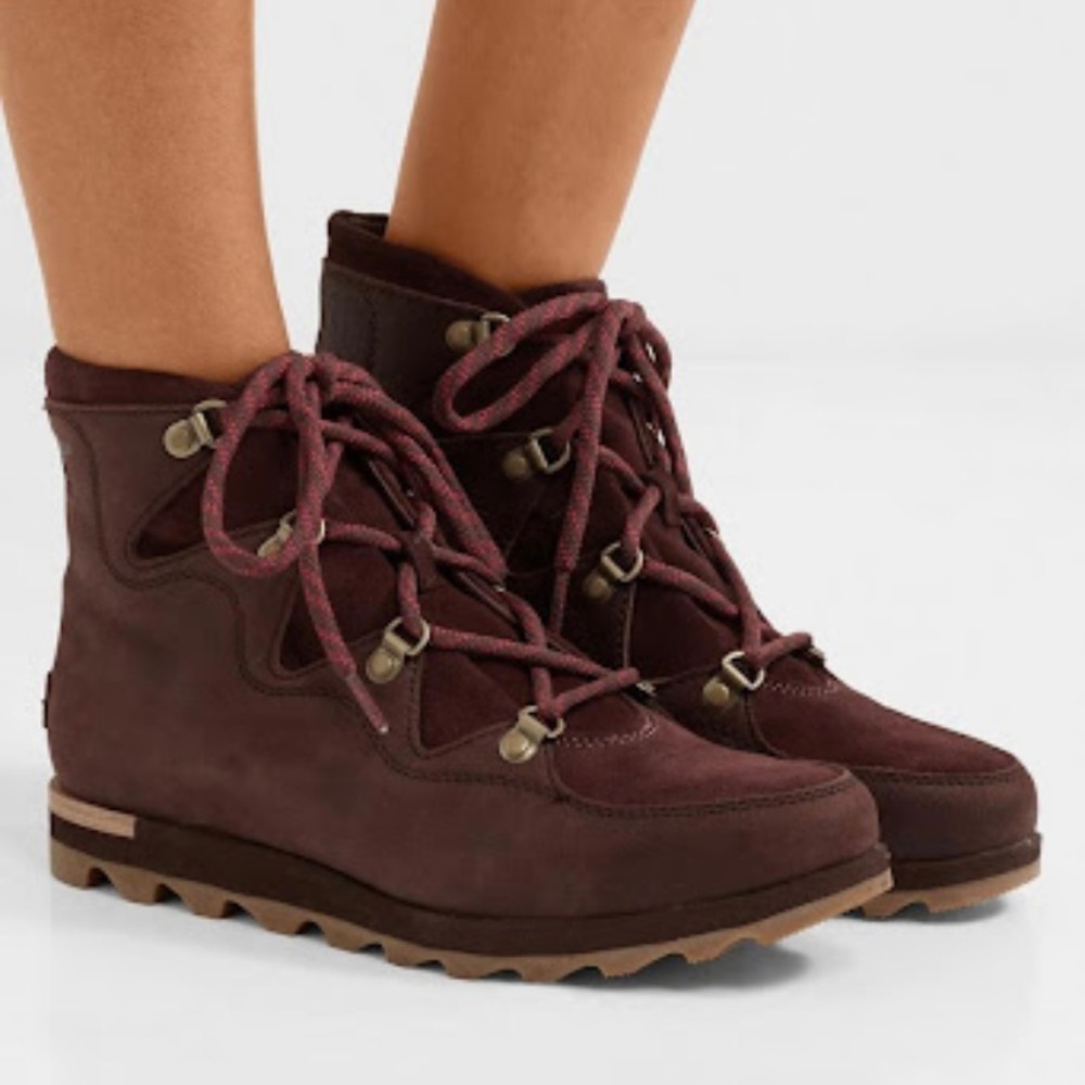 RARE Sorel‎ Redwood Sneakchic Alpine Ankle Boots